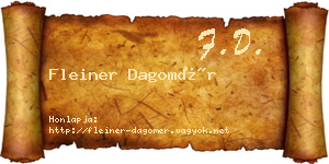 Fleiner Dagomér névjegykártya